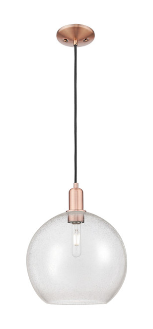 Innovations - 716-1P-AC-G124-12 - One Light Mini Pendant - Arcadia - Antique Copper