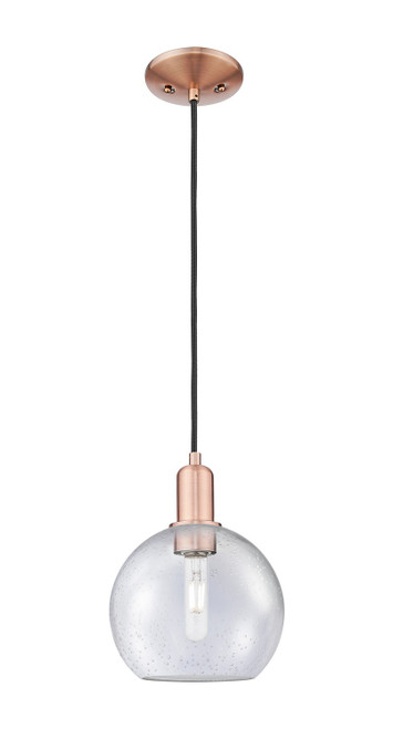 Innovations - 716-1P-AC-G124-8 - One Light Mini Pendant - Arcadia - Antique Copper