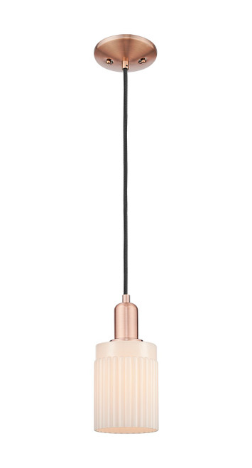 Innovations - 716-1P-AC-G341 - One Light Mini Pendant - Arcadia - Antique Copper