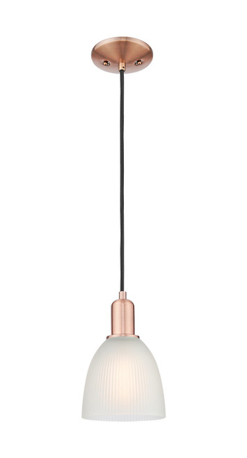 Innovations - 716-1P-AC-G381 - One Light Mini Pendant - Arcadia - Antique Copper
