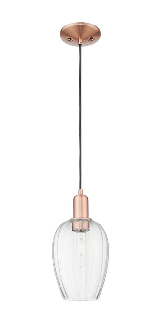 Innovations - 716-1P-AC-G457-6CL - One Light Mini Pendant - Arcadia - Antique Copper