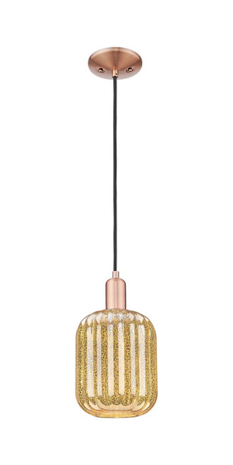 Innovations - 716-1P-AC-G460-7ME - One Light Mini Pendant - Arcadia - Antique Copper