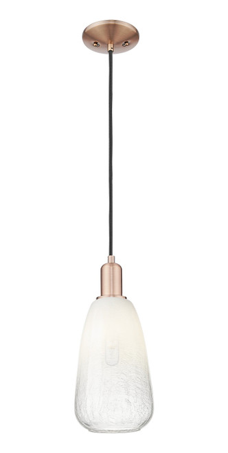 Innovations - 716-1P-AC-G480-6OP - One Light Mini Pendant - Arcadia - Antique Copper