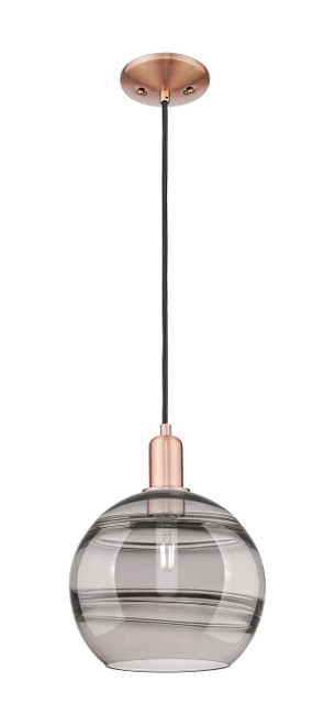 Innovations - 716-1P-AC-G556-10SM - One Light Mini Pendant - Arcadia - Antique Copper