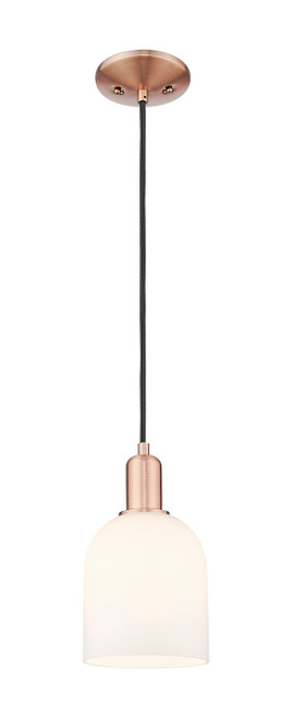 Innovations - 716-1P-AC-G558-6GWH - One Light Mini Pendant - Arcadia - Antique Copper