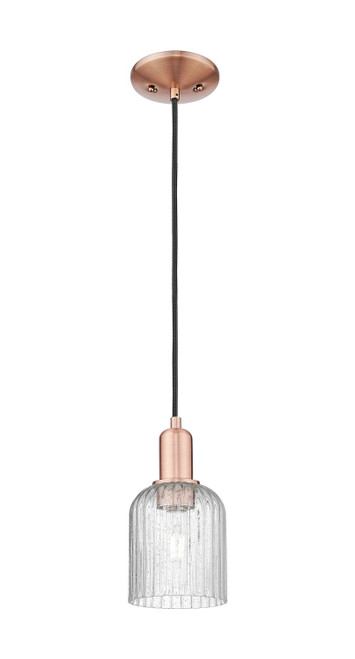 Innovations - 716-1P-AC-G559-5SDY - One Light Mini Pendant - Arcadia - Antique Copper