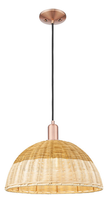 Innovations - 716-1P-AC-NBD2-16-NAT - One Light Mini Pendant - Arcadia - Antique Copper