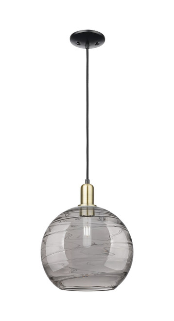 Innovations - 716-1P-BAB-G1213-12CL - One Light Mini Pendant - Arcadia - Black Antique Brass