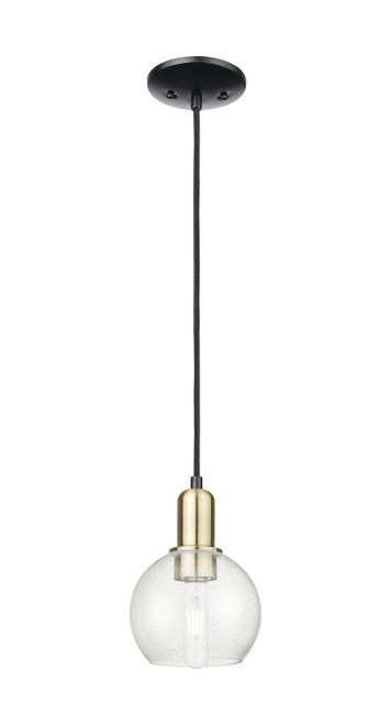 Innovations - 716-1P-BAB-G124-6 - One Light Mini Pendant - Arcadia - Black Antique Brass