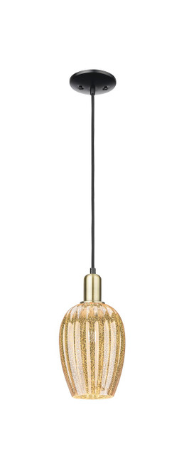 Innovations - 716-1P-BAB-G457-6ME - One Light Mini Pendant - Arcadia - Black Antique Brass