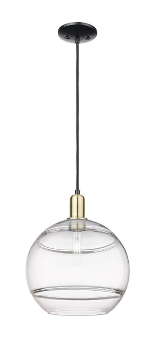 Innovations - 716-1P-BAB-G556-12CL - One Light Mini Pendant - Arcadia - Black Antique Brass