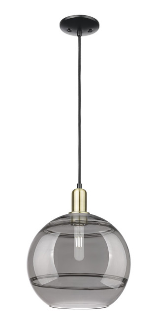 Innovations - 716-1P-BAB-G556-12SM - One Light Mini Pendant - Arcadia - Black Antique Brass