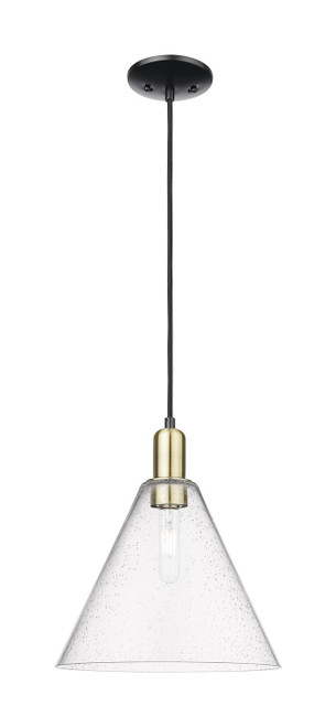 Innovations - 716-1P-BAB-GBC-124 - One Light Mini Pendant - Arcadia - Black Antique Brass