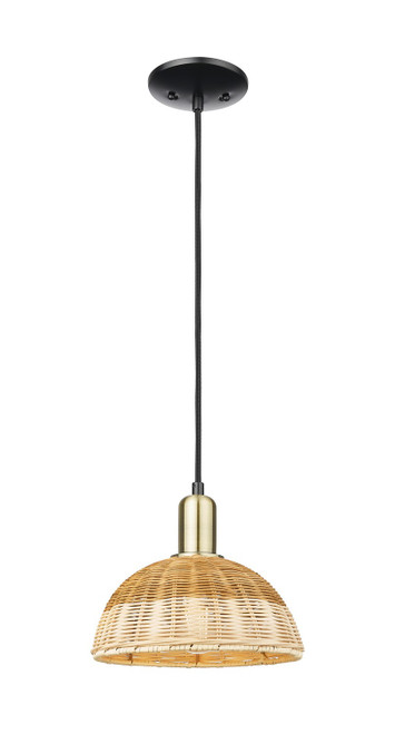 Innovations - 716-1P-BAB-NBD2-9-NAT - One Light Mini Pendant - Arcadia - Black Antique Brass