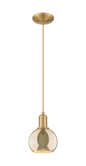 Innovations - 716-1P-BB-G128-6 - One Light Mini Pendant - Arcadia - Brushed Brass