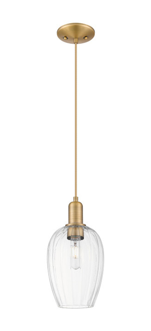 Innovations - 716-1P-BB-G457-6CL - One Light Mini Pendant - Arcadia - Brushed Brass