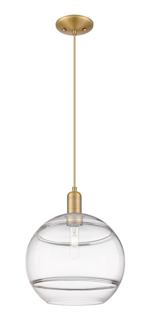 Innovations - 716-1P-BB-G556-12CL - One Light Mini Pendant - Arcadia - Brushed Brass