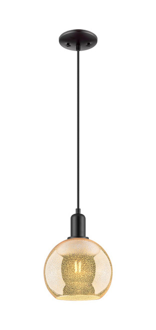 Innovations - 716-1P-BK-G128-8 - One Light Mini Pendant - Arcadia - Matte Black
