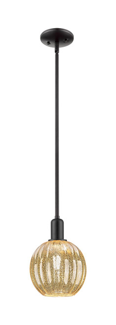 Innovations - 716-1P-BK-G458-7ME - One Light Mini Pendant - Arcadia - Matte Black