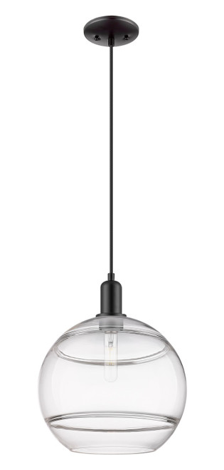 Innovations - 716-1P-BK-G556-12CL - One Light Mini Pendant - Arcadia - Matte Black