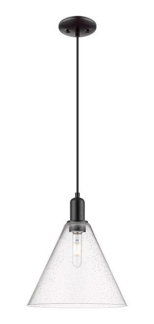 Innovations - 716-1P-BK-GBC-124 - One Light Mini Pendant - Arcadia - Matte Black