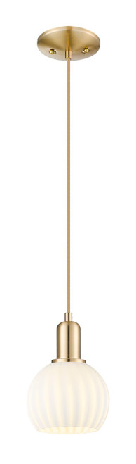 Innovations - 716-1P-CB-G1217-6WV - One Light Mini Pendant - Arcadia - Champagne Bronze