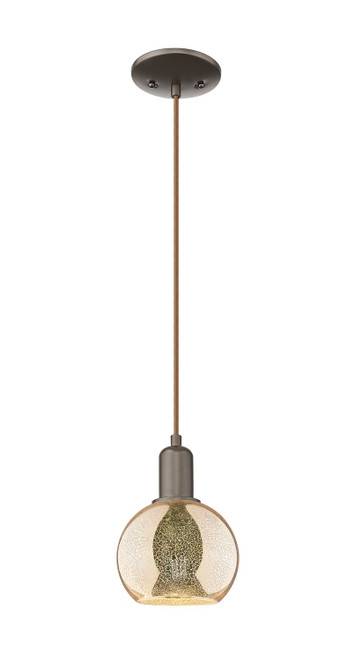 Innovations - 716-1P-OB-G128-6 - One Light Mini Pendant - Arcadia - Oil Rubbed Bronze