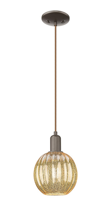 Innovations - 716-1P-OB-G458-7ME - One Light Mini Pendant - Arcadia - Oil Rubbed Bronze