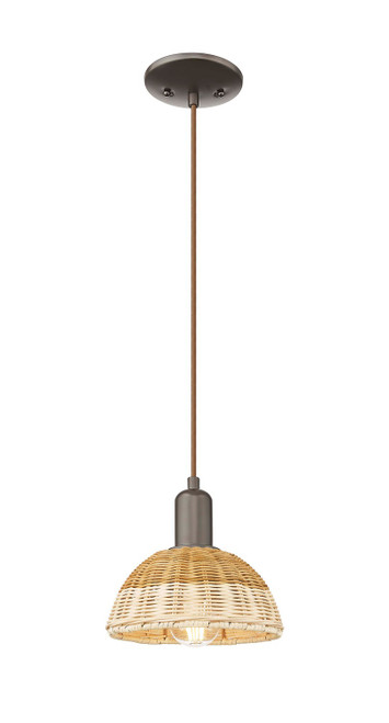 Innovations - 716-1P-OB-NBD2-75-NAT - One Light Mini Pendant - Arcadia - Oil Rubbed Bronze