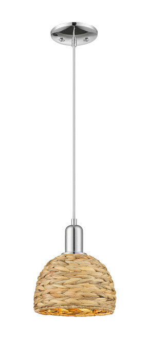 Innovations - 716-1P-PC-RBD-8-NAT - One Light Mini Pendant - Arcadia - Polished Chrome