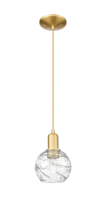 Innovations - 716-1P-SG-G1213-6CL - One Light Mini Pendant - Arcadia - Satin Gold