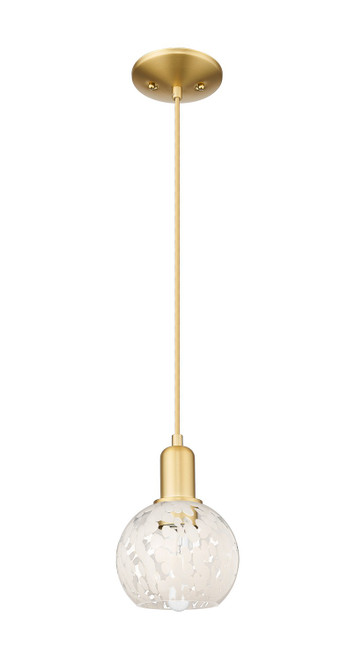 Innovations - 716-1P-SG-G1216-6WM - One Light Mini Pendant - Arcadia - Satin Gold