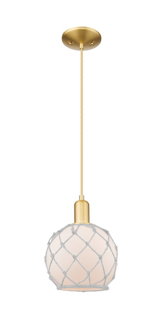 Innovations - 716-1P-SG-G121-8RW - One Light Mini Pendant - Arcadia - Satin Gold