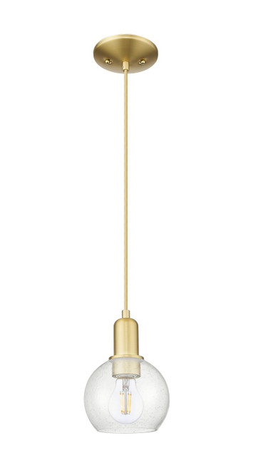 Innovations - 716-1P-SG-G124-6 - One Light Mini Pendant - Arcadia - Satin Gold