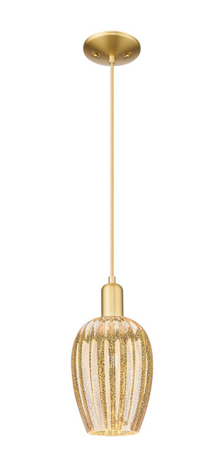 Innovations - 716-1P-SG-G457-6ME - One Light Mini Pendant - Arcadia - Satin Gold