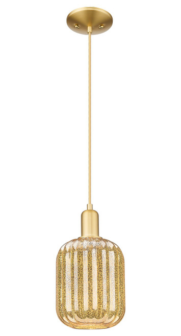 Innovations - 716-1P-SG-G460-7ME - One Light Mini Pendant - Arcadia - Satin Gold