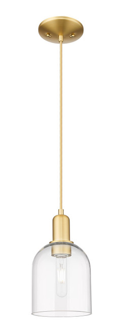 Innovations - 716-1P-SG-G558-6CL - One Light Mini Pendant - Arcadia - Satin Gold