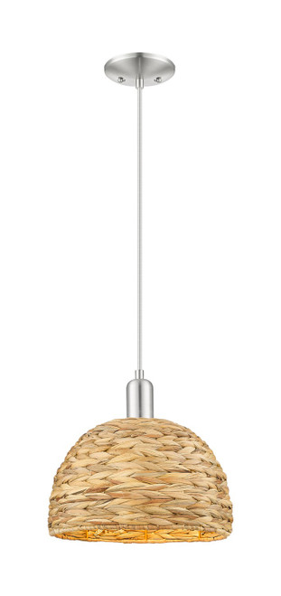 Innovations - 716-1P-SN-RBD-12-NAT - One Light Mini Pendant - Arcadia - Brushed Satin Nickel