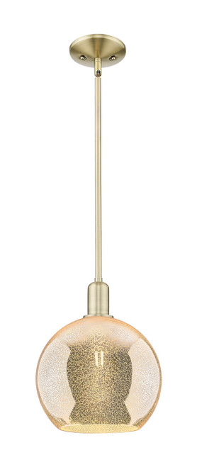 Innovations - 716-1S-AB-G128-10 - One Light Mini Pendant - Arcadia - Antique Brass