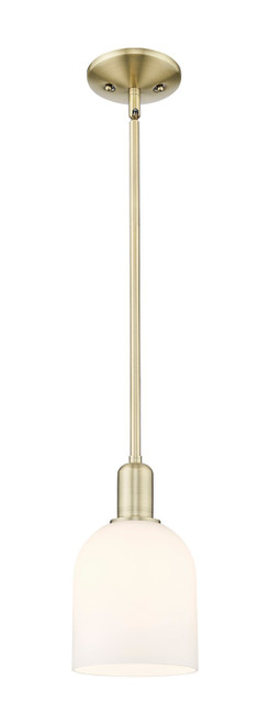 Innovations - 716-1S-AB-G558-6GWH - One Light Mini Pendant - Arcadia - Antique Brass