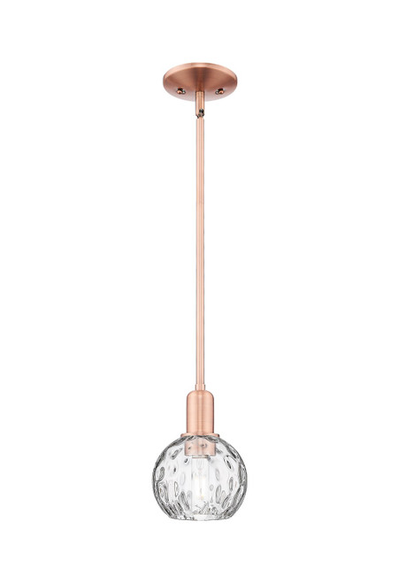 Innovations - 716-1S-AC-G1215-6 - One Light Mini Pendant - Arcadia - Antique Copper