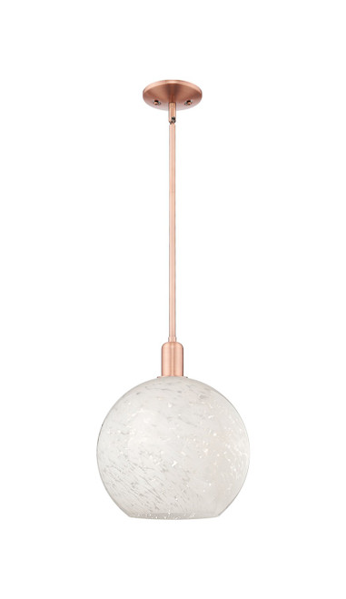 Innovations - 716-1S-AC-G1216-12WM - One Light Mini Pendant - Arcadia - Antique Copper