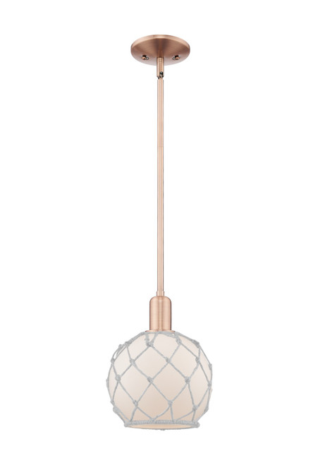 Innovations - 716-1S-AC-G121-8RW - One Light Mini Pendant - Arcadia - Antique Copper