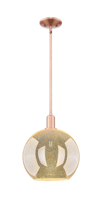 Innovations - 716-1S-AC-G128-12 - One Light Mini Pendant - Arcadia - Antique Copper
