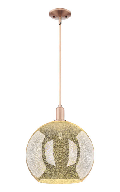 Innovations - 716-1S-AC-G128-14 - One Light Mini Pendant - Arcadia - Antique Copper