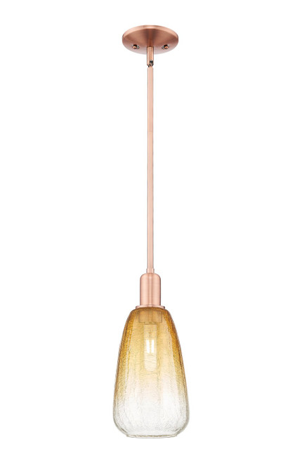 Innovations - 716-1S-AC-G480-6AM - One Light Mini Pendant - Arcadia - Antique Copper