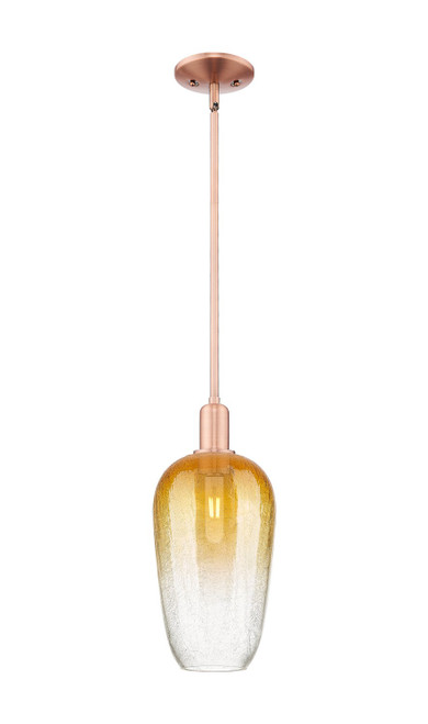Innovations - 716-1S-AC-G484-7AM - One Light Mini Pendant - Arcadia - Antique Copper
