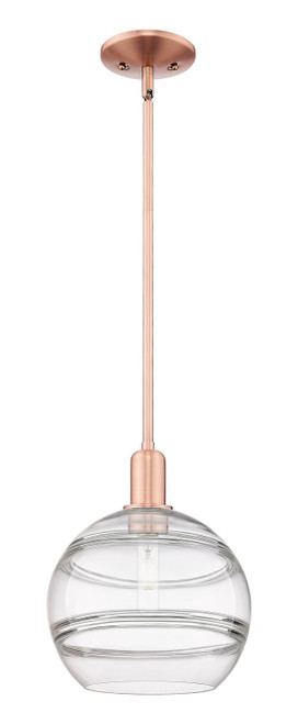 Innovations - 716-1S-AC-G556-10CL - One Light Mini Pendant - Arcadia - Antique Copper