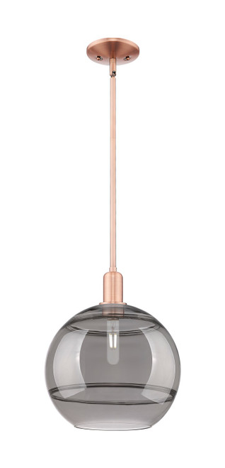 Innovations - 716-1S-AC-G556-12SM - One Light Mini Pendant - Arcadia - Antique Copper
