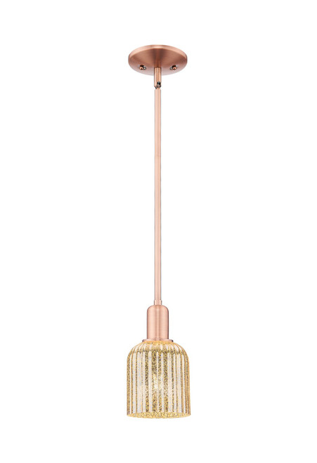 Innovations - 716-1S-AC-G559-5ME - One Light Mini Pendant - Arcadia - Antique Copper